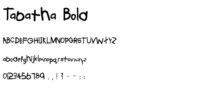 Tabatha Bold font